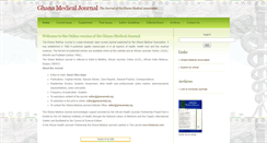 Desktop Screenshot of ghanamedj.org